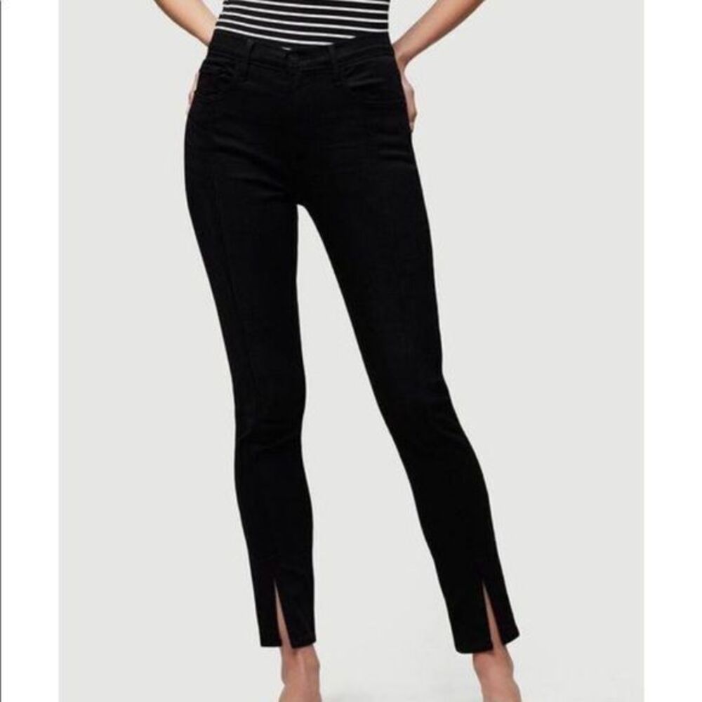 FRAME Denim Women's Split Seam Ali Highrise Skinny‎ Jeans Black Herring Size 31